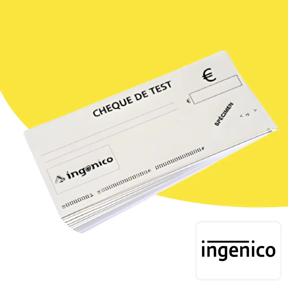 Chèque de test pour imprimante chèque Ingenico | E-MONÉTIQUE